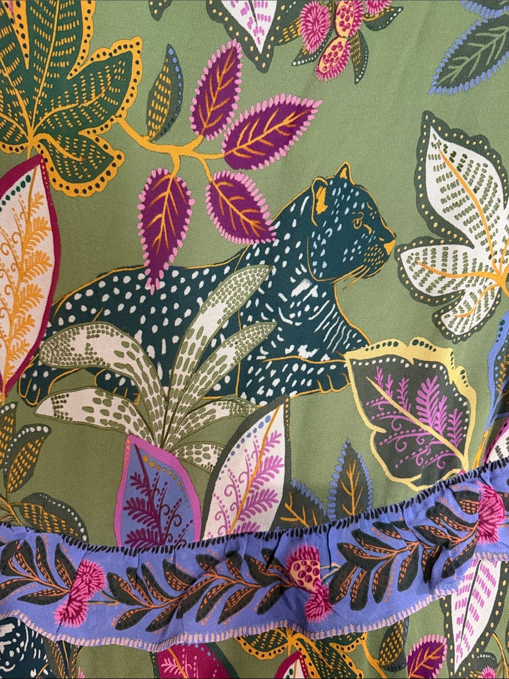 FARM Rio Wild Jungle Handkerchief Midi-Dress - Picture 12 of 16